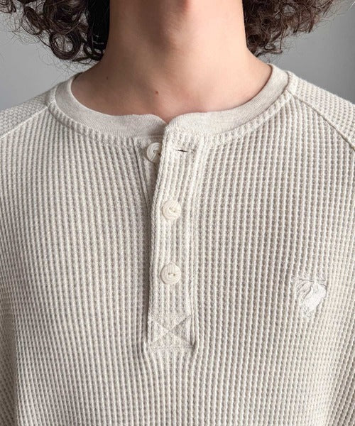 【Classical Origin】「ヘビーウェイト一択。」綿100％ワッフル素材ラグランビッグTシャツ／Cotton 100% Waffle Raglan Big T-Shirt co0780015