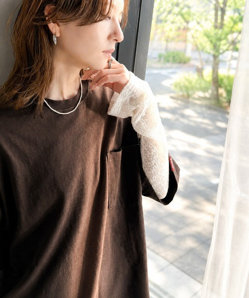 《JaVaジャバコラボ》唯一無二のヴィンテージ感。オーバーサイズシルエットのスプレーダイポケットTシャツ（半袖） jv1020359