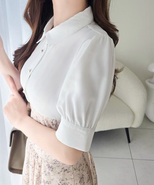 【mily bilet】“似合うね”がもらえる、愛されシルエット。無地シャツ×花柄ドッキングウエストベルトロングワンピース mi1139118