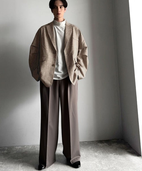【classical origin】「際立つ、風格。」袖タックオーバーサイズジャケット（長袖）／Tucked sleeves oversized jacket ao1265014
