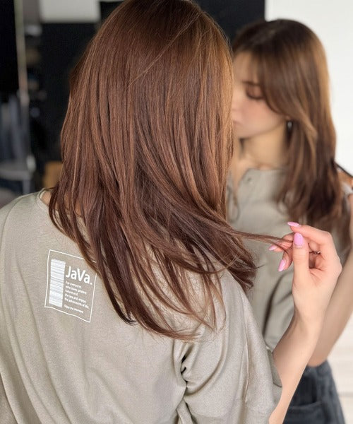 《JaVaジャバコラボ》胸元ひとくせ、抜け感ひとさじ。綿100％ バックロゴプリント 胸元レースアップTシャツ(半袖) jv1260458