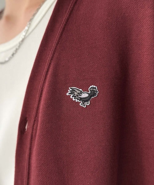【Classical Origin】「シンプルって奥深い。」刺繍入りスウェットカーディガン（長袖）／Embroidered Design Sweat Cardigan co1150064