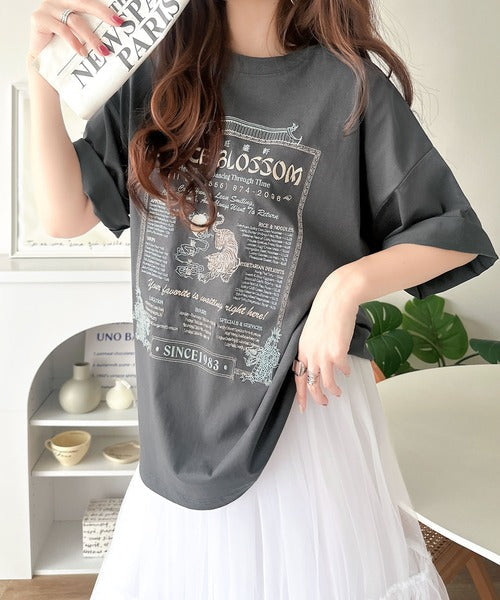 《JaVaジャバコラボ》着るだけで主役級。前後2way刺繍グラフィックオーバーサイズTシャツ jv1260547