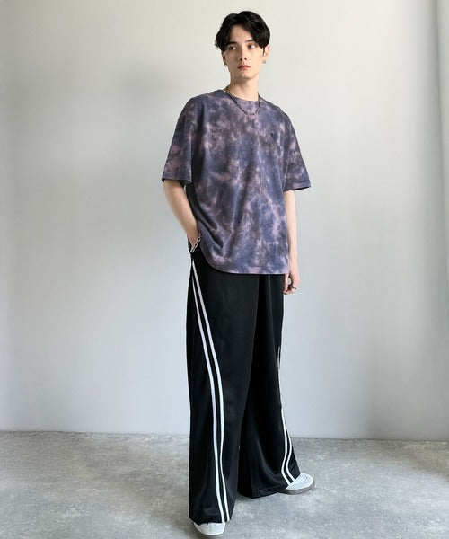 「視線を独り占め。」タイダイ染め刺繍入りオーバーサイズTシャツ／Tie-Dye Embroidered Oversize T-Shirt co1150031