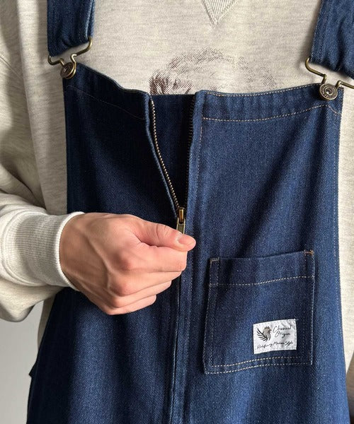 【Classical Origin】Front-Zip Loose Overalls／フロントジップ仕様ルーズオーバーオール co0780008
