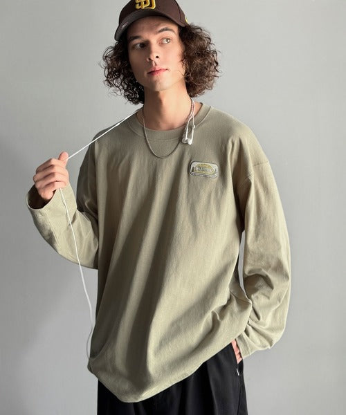 《JaVaジャバコラボ》程よいストリート感で幅広いスタイルにマッチ。 綿100%アドベンチャーマウンテンTシャツ（長袖） jo1150068