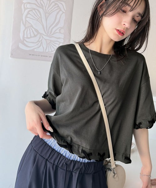トレンドライクなゆるシルエット。【メンズ】ステッチデザインTシャツ（半袖） cm1010407