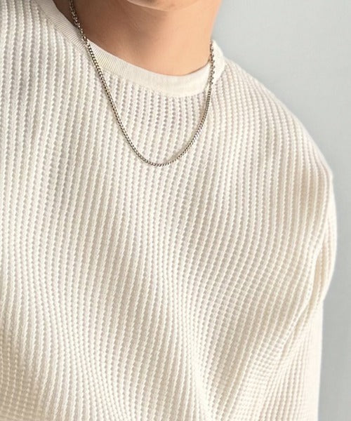 【Classical Origin】「ベーシックの必需品。」サーマルクルーネックニット/Thermal Crew Neck Knit ao1260480