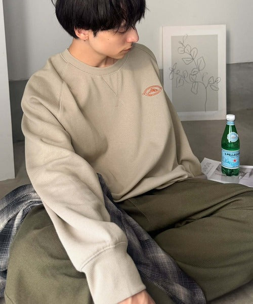 《JaVaジャバコラボ》背中で魅せる、俺。ラフに着てもサマになる。バックプリント刺繍スウェット（オーバーサイズ） jm1050404