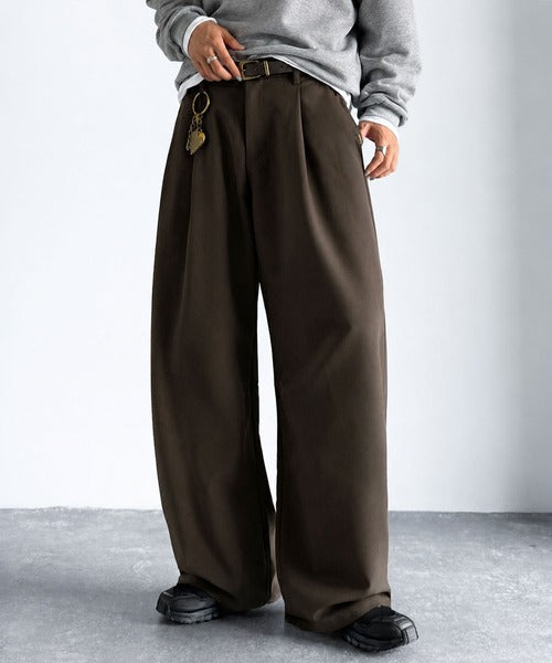 【Classical Origin】「進化系ベーシック。」セミカーブライン ワンタックスラックス／Curved Line One-Tuck Slacks co0780001