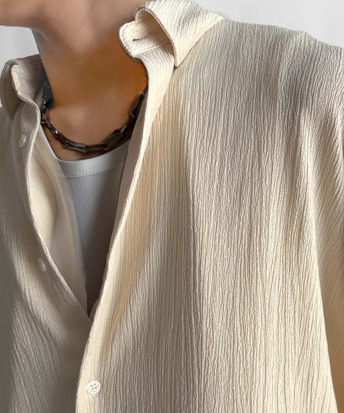 Wrinklefinish Dolman Sleeve Shirt／リンクル加工ドレープドルマンシャツ co1150009