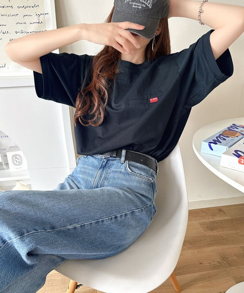 《JaVa ジャバコラボ》シンプルなのに格上げ。綿100％シルケット素材裾ドロストオーバーサイズTシャツ jv1050157