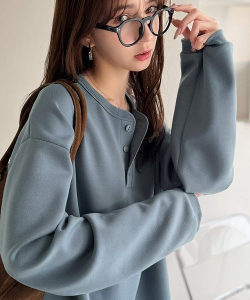 《JaVaコラボ》ラフに着るほど、サマになる。ダンボール素材ヘンリーネックTシャツ（長袖） jo1010077