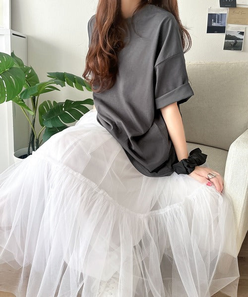 《JaVaジャバコラボ》着るだけで主役級。前後2way刺繍グラフィックオーバーサイズTシャツ jv1260547