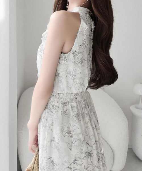 【mily bilet】女性らしさを引き立てるディテールが魅力。アメスリ リボンタイワンピース (ロング丈) mi1019120