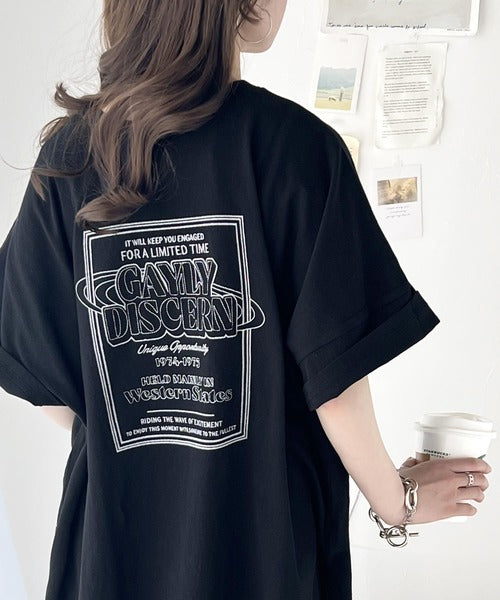 【キッズ】《JaVaジャバコラボ》親子お揃い リンクコーデできちゃう！前後2way 綿100％ロゴプリントTシャツ(半袖) jk1050136