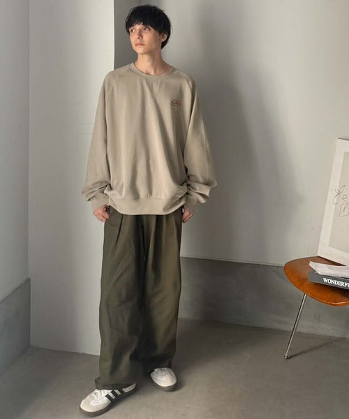 《JaVaジャバコラボ》背中で魅せる、俺。ラフに着てもサマになる。バックプリント刺繍スウェット（オーバーサイズ） jm1050404
