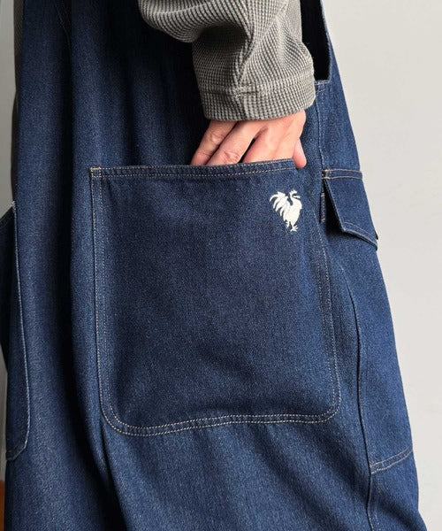 【Classical Origin】Front-Zip Loose Overalls／フロントジップ仕様ルーズオーバーオール co0780008