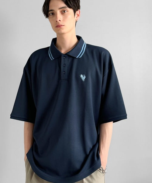 「洗練を纏う、上質な日常。」刺繍入りハイクオリティダブルフェイス素材ポロシャツ／Embroidered High-Quality Double Face Polo co1150026