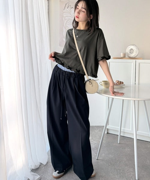 トレンドライクなゆるシルエット。【メンズ】ステッチデザインTシャツ（半袖） cm1010407