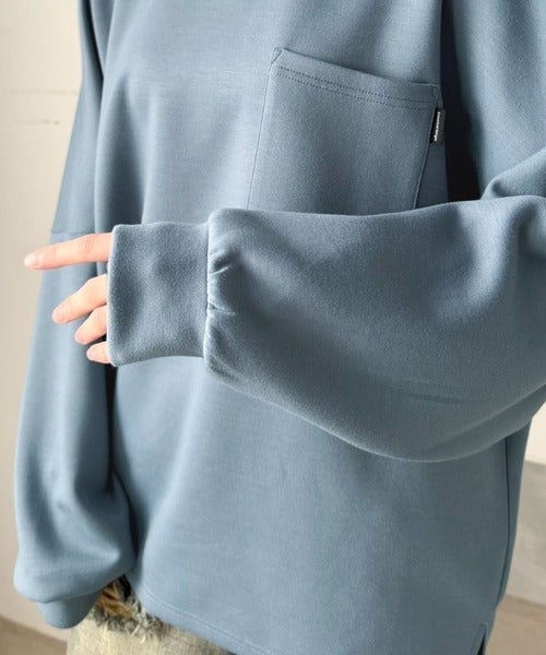 胸ポケット付きドルマンスリーブダンボールトップス / DOLMAN SLEEVE PULLOVER co1010073