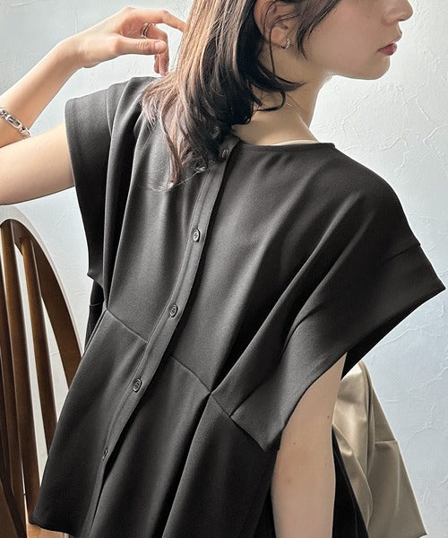 大人のこなれ感、前後2wayウエストタックカットソー ce1110102