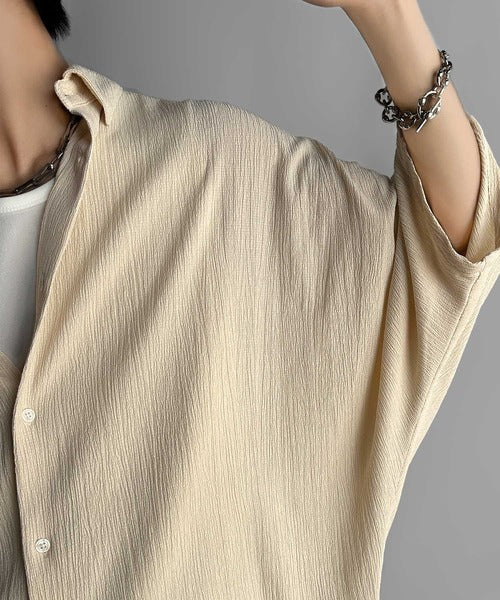 Wrinklefinish Dolman Sleeve Shirt／リンクル加工ドレープドルマンシャツ co1150009