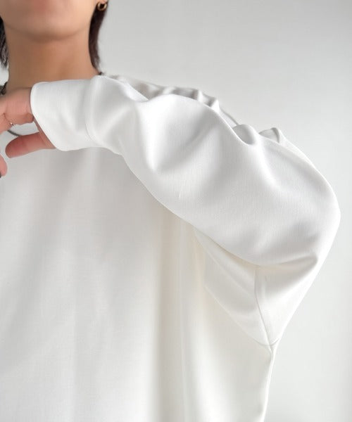 【Classical Origin】「大人シンプル。」ドルマンスリーブダンボール素材ビックTEE（長袖）／Dolman Cardboard Big Tee ao1260455