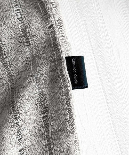 【Classical Origin】「シンプルに魅せる。」グランジモードリラックスシアープルオーバー（長袖）/Grunge Mode Relaxed Pullover co1010027