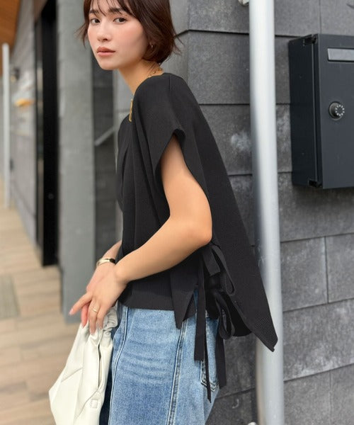 【Classical Evon】楽ちんと上品は、欲張れる。 ニットベスト×プリーツカットストレートワンピース（セットアップ） ev1260621