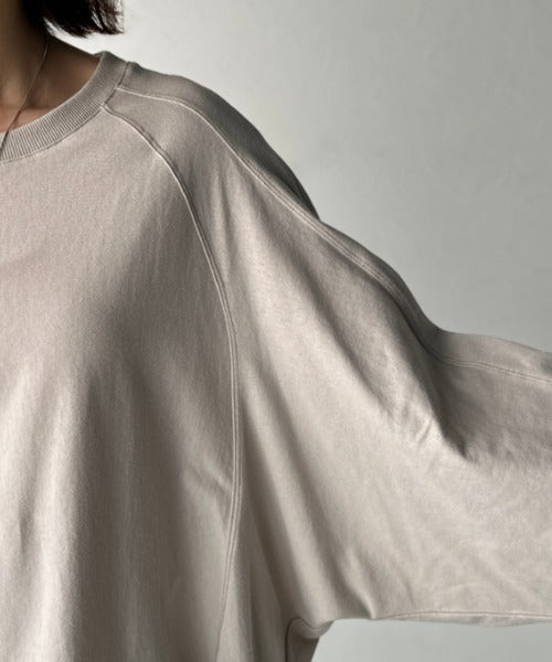 《JaVaジャバコラボ》ゆるっと大人カジュアル。綿100％ドルマンスリーブカットロンTEE（長袖） jv1260489