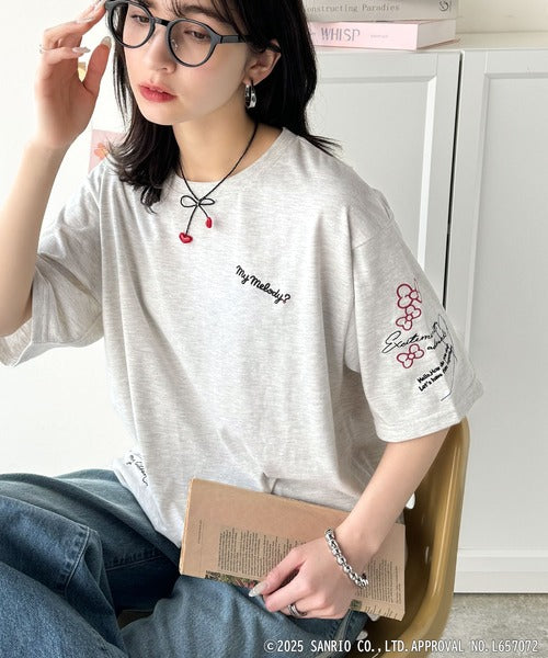【Sanrio characters/サンリオキャラクターズ】大人可愛い！かくれんぼシリーズランダム刺繍ビッグTシャツ（半袖） ce1350003