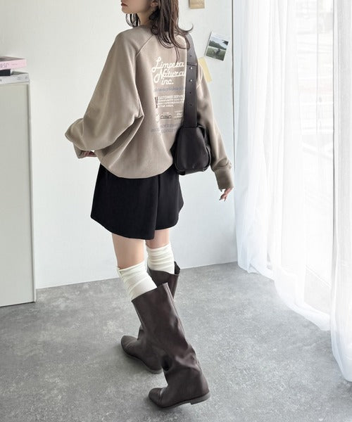 《Javaジャバコラボ》カジュアルコーデの主役に。イベントバックロゴ裏起毛プルオーバー jv1050233