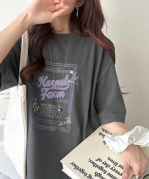 《JaVa ジャバコラボ》ゆるっと１枚コーデの主役♪綿100%ヴィンテージプリント半袖刺繍ワンピース jv1260623