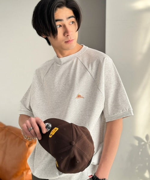 《JaVaジャバコラボ》【接触冷感機能付き】夏でもスウェット感覚で着られる！315gヘビーウェイト素材 裾リブ付き スウェットライクTシャツ jo1320007