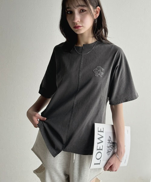 《JaVaジャバコラボ》綿100％!こだわり満載の自信アイテム☆切替BODYロゴTシャツ（半袖） jv1330014