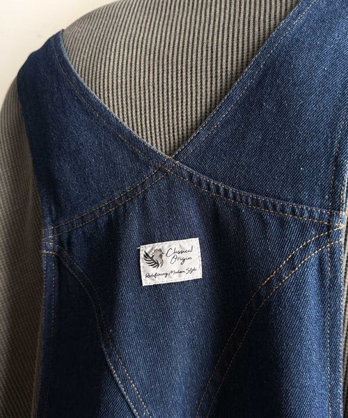 【Classical Origin】Front-Zip Loose Overalls／フロントジップ仕様ルーズオーバーオール co0780008