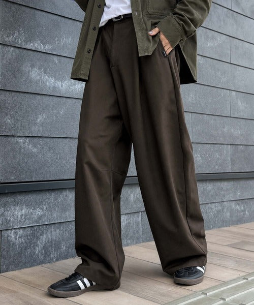 【Classical Origin】「進化系ベーシック。」セミカーブライン ワンタックスラックス／Curved Line One-Tuck Slacks co0780001