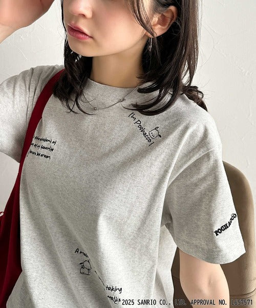 【Sanrio characters/サンリオキャラクターズ】綿100％!かわいい魅力サンリオキャラクターズ刺繍半袖Tシャツ ce1330035