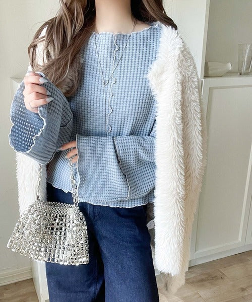 垢抜け愛されスタイルの完成形♪前後2wayヘビーワッフルメロウPO（長袖） ce1260435