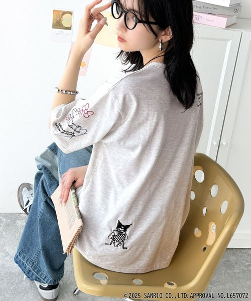 【Sanrio characters/サンリオキャラクターズ】大人可愛い！かくれんぼシリーズランダム刺繍ビッグTシャツ（半袖） ce1350003