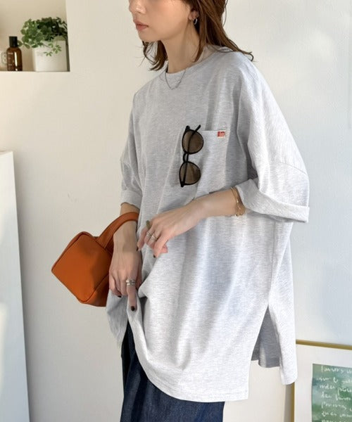 《JaVaジャバコラボ》大人のこなれ感漂う。 綿100％ビッグポケットオーバーサイズTシャツ（半袖） jv1260540