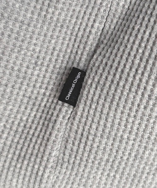 【Classical Origin】「ヘビーウェイト一択。」綿100％ワッフルクルーネックビッグTシャツ／Cotton 100% Waffle Crew Neck Big T-Shirt co0780014
