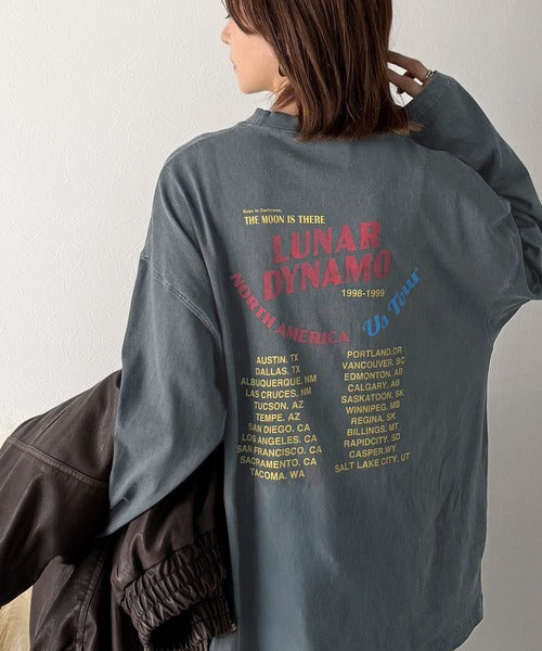 《JaVa ジャバコラボ》キャッチーな大人Tee。綿100%ピグメントロゴビッグTシャツ jv1029024