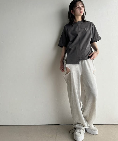 《JaVaジャバコラボ》綿100％!こだわり満載の自信アイテム☆切替BODYロゴTシャツ（半袖） jv1330014