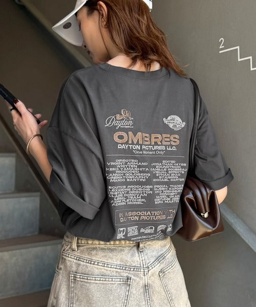 《JaVaジャバコラボ》お洒落見え抜群。大人カジュアルなゆったり半袖T。バック刺繍ビッグTEE（半袖） jv1260550