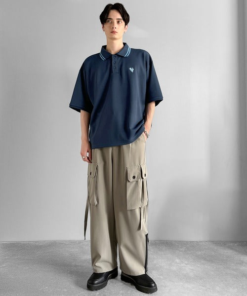 「洗練を纏う、上質な日常。」刺繍入りハイクオリティダブルフェイス素材ポロシャツ／Embroidered High-Quality Double Face Polo co1150026