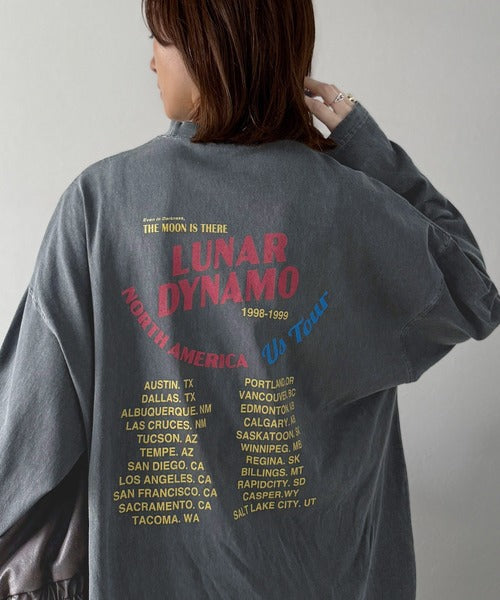 《JaVa ジャバコラボ》キャッチーな大人Tee。綿100%ピグメントロゴビッグTシャツ jv1029024