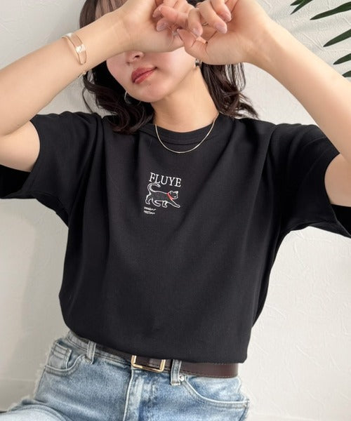 可愛いだけとは言わせない！刺繍コンパクトフライスTシャツアニマルシリーズ（半袖） ce1050360