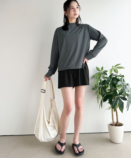 《JaVa ジャバコラボ》接触冷感＆UVカット＆遮熱機能付き♪ラッシュガード5点セット（紫外線カット率90%以上） jv1260412